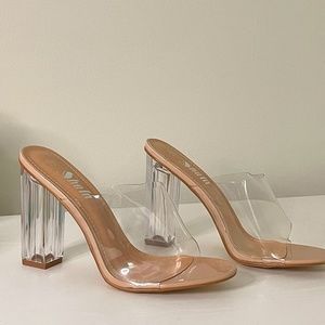 Clear Heels Size 10